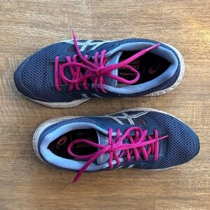 ASICS Gel-Contend Blue and Pink Sneakers